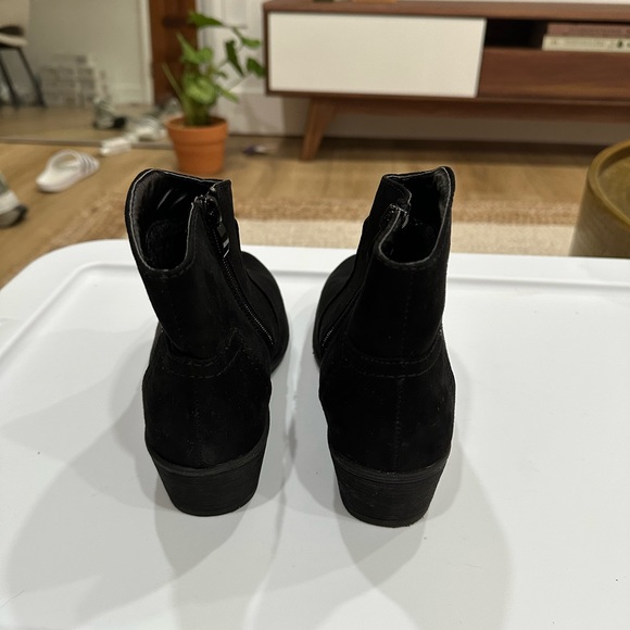 Bamboo ankle black booties - Picture 3 of 4